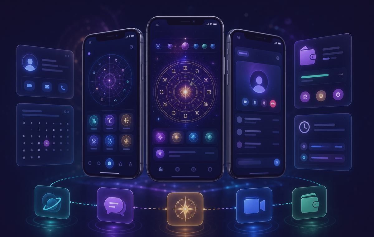 Astrology admin panel preview