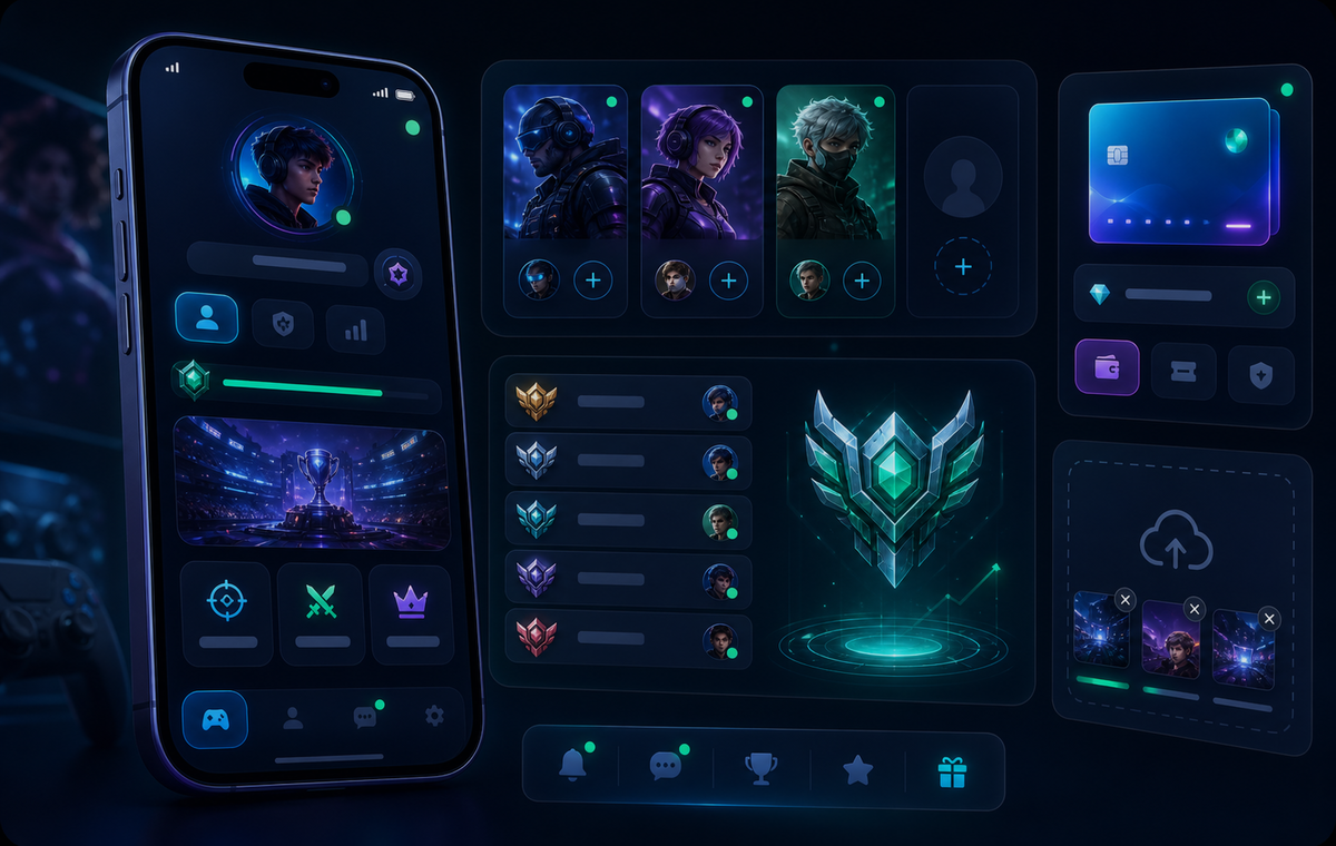 Mobile app core product features interface